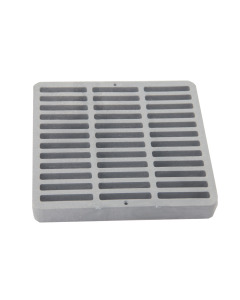 NDS 9" Square Catch Basin Grate - Gray